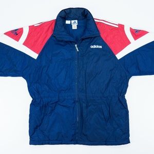 1990s Adidas  zipper down jacket